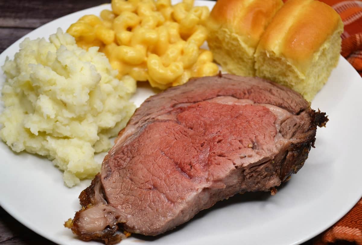 rib roast dinner plate Jersey Girl Cooks