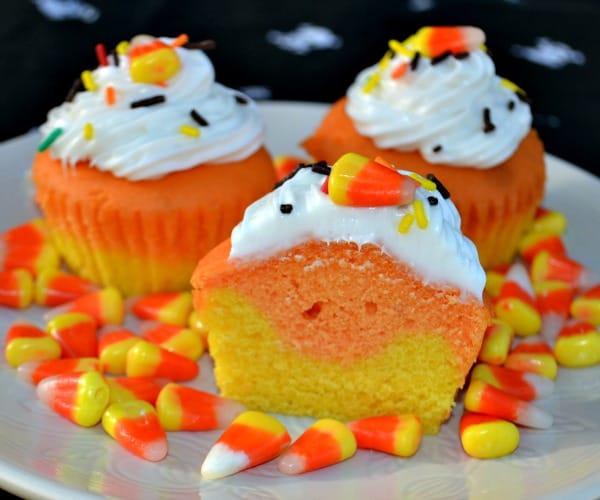 Candy Corn Cupcakes - Perfect Halloween Treats!