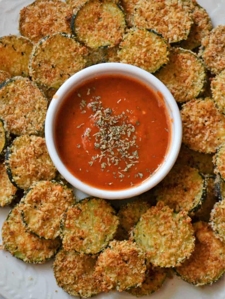 Crispy Oven Fried Zucchini Chips Jersey Girl Cooks
