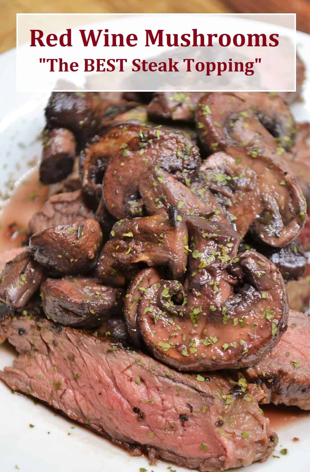 Sauteed Baby Bella Mushrooms with Red Wine Sauce