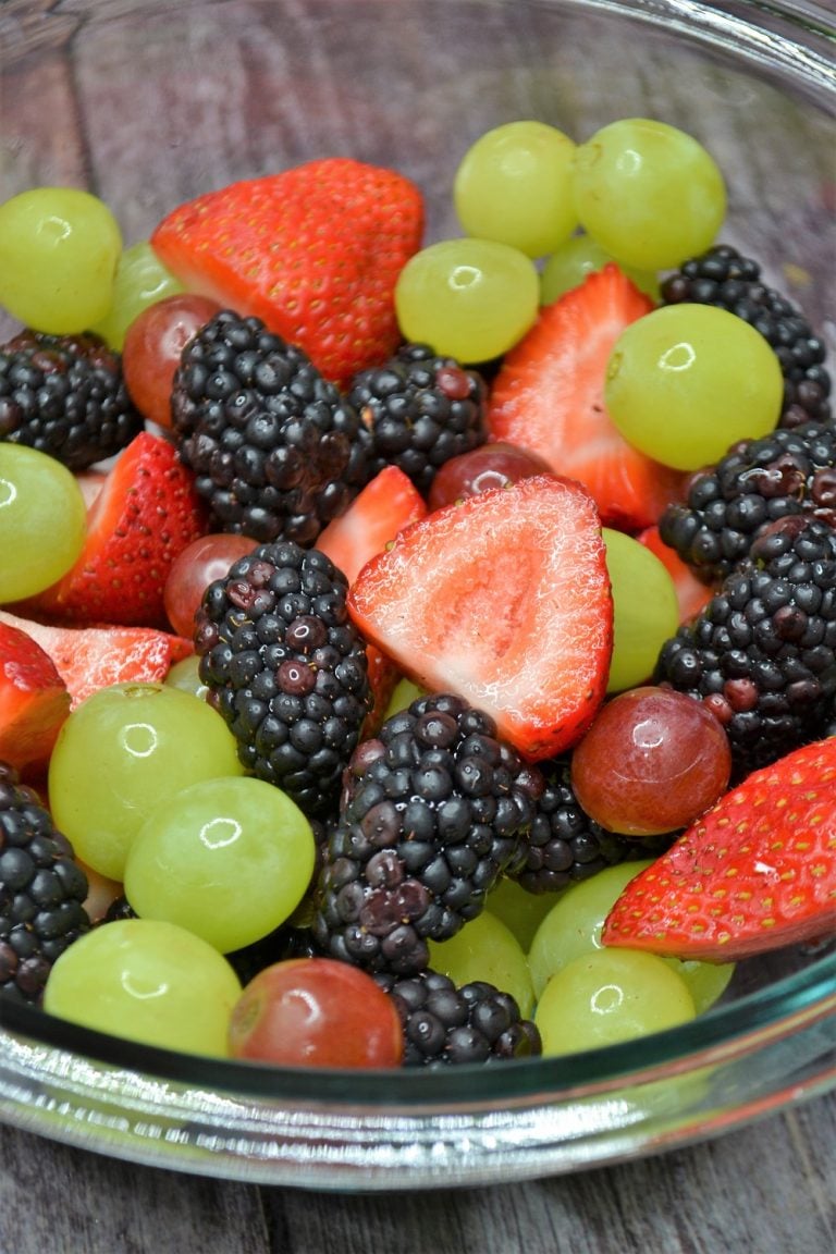Honey Lime Berry Fruit Salad with Mint Jersey Girl Cooks