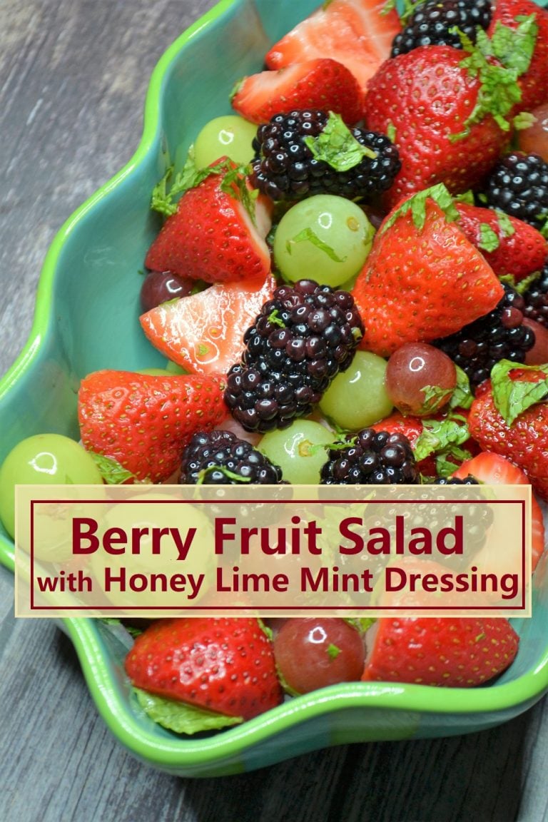 Honey Lime Berry Fruit Salad with Mint Jersey Girl Cooks