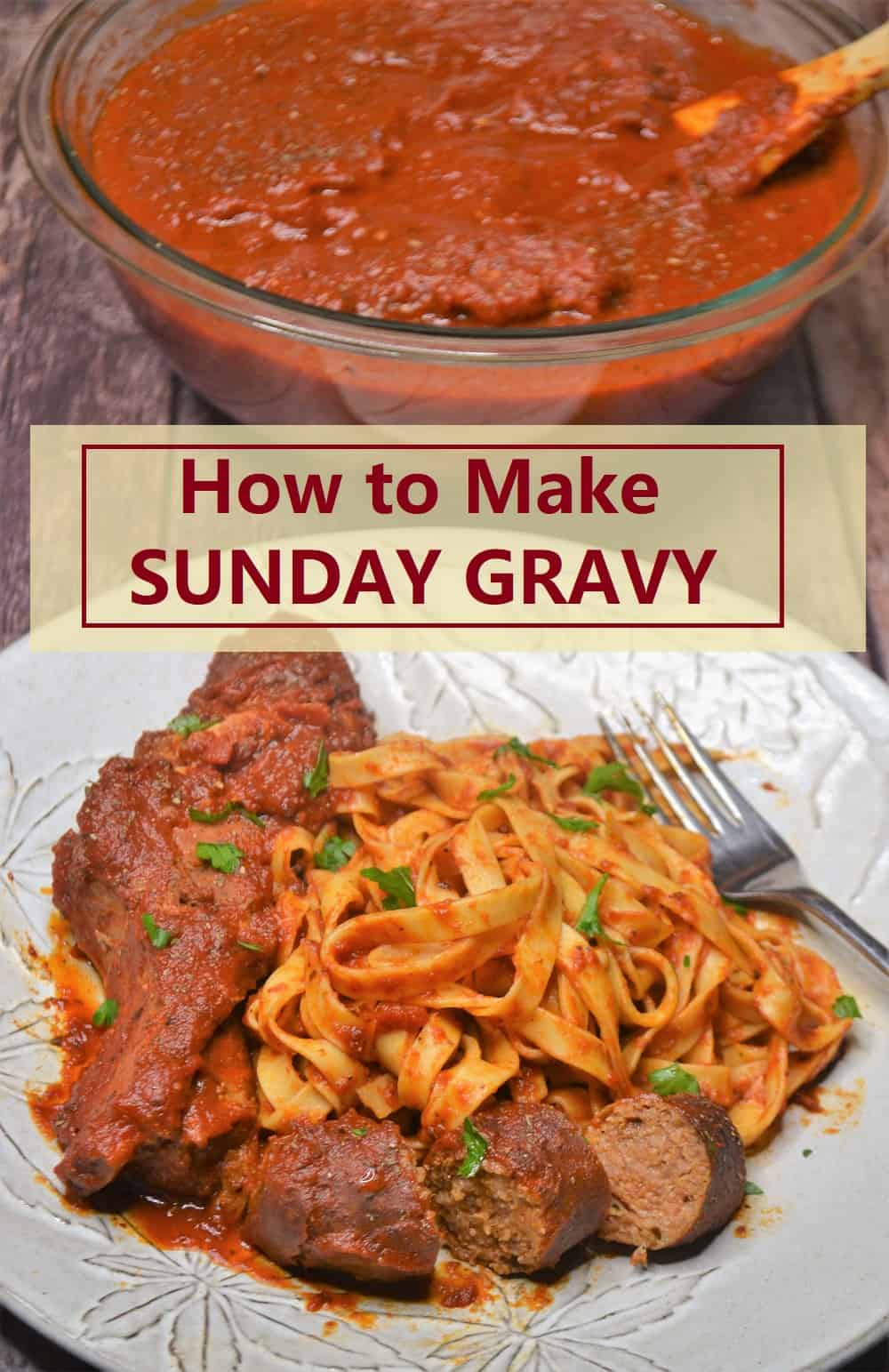 Mama's Sunday Gravy (Sauce) Recipe Jersey Girl Cooks