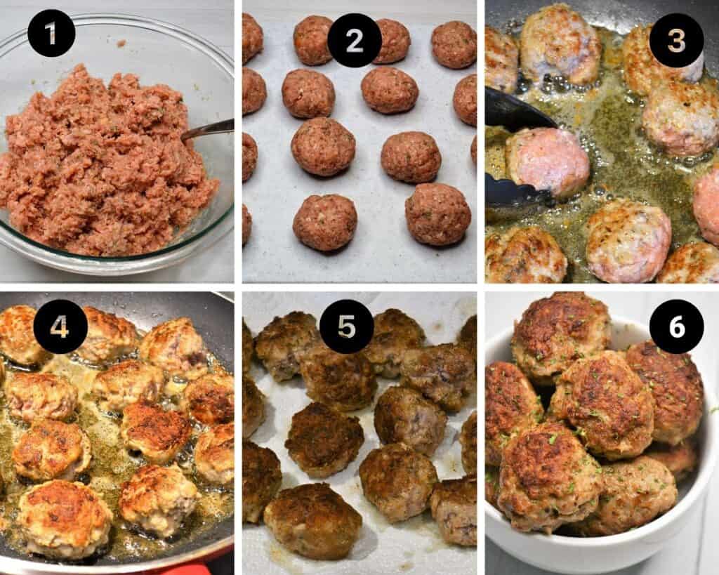 Easy Basic Pan Fried Meatballs Jersey Girl Cooks