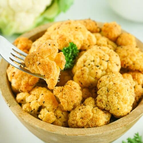 Easy Air Fryer Cauliflower Recipe No Breading Jersey Girl Cooks