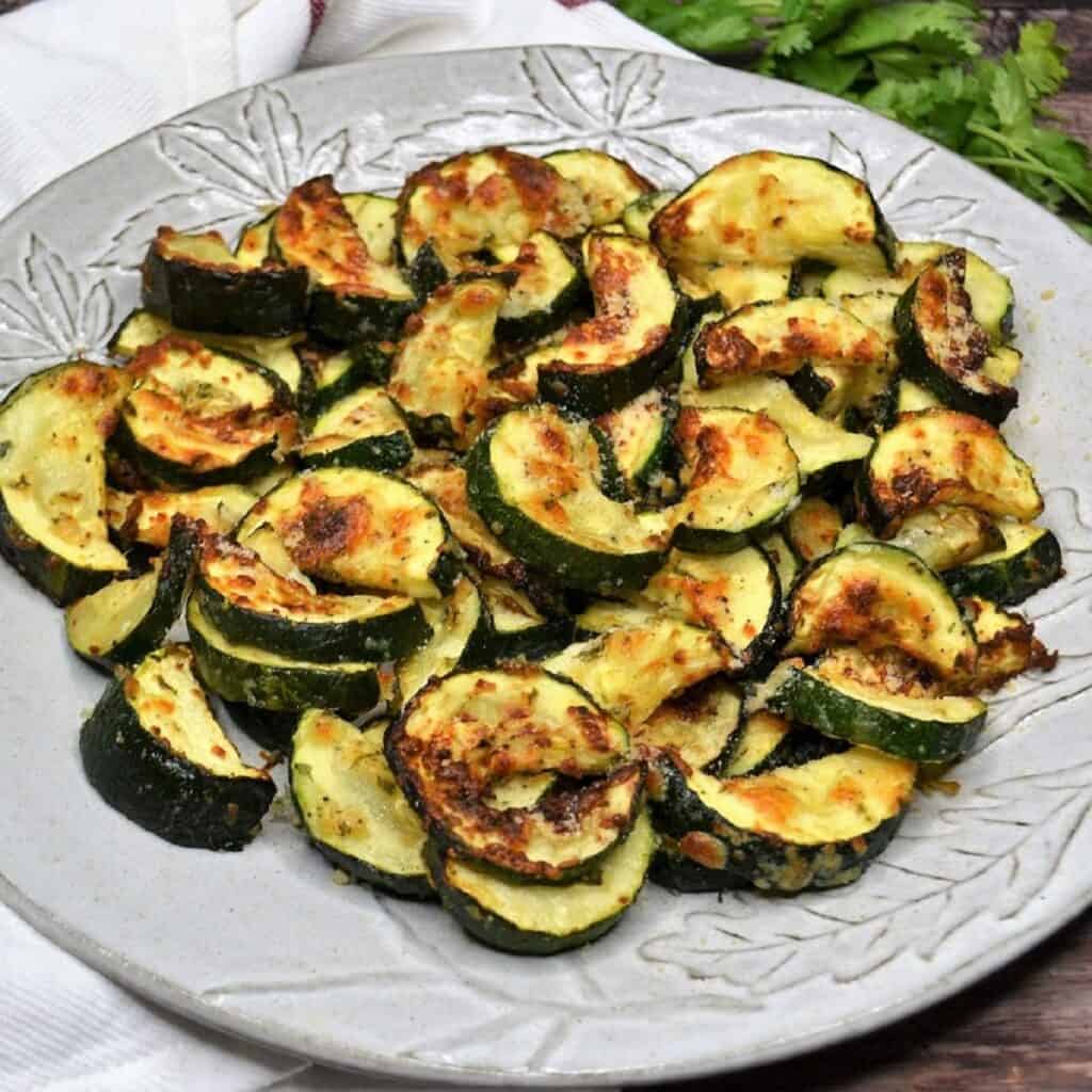Air Fryer Parmesan Zucchini (Low Carb Recipe)