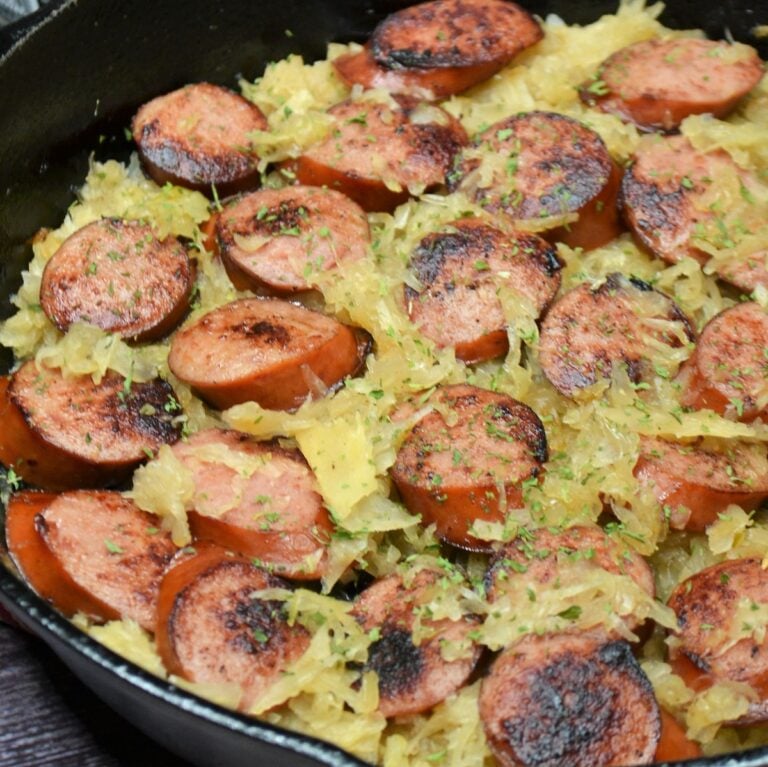 Easy Kielbasa and Sauerkraut Jersey Girl Cooks