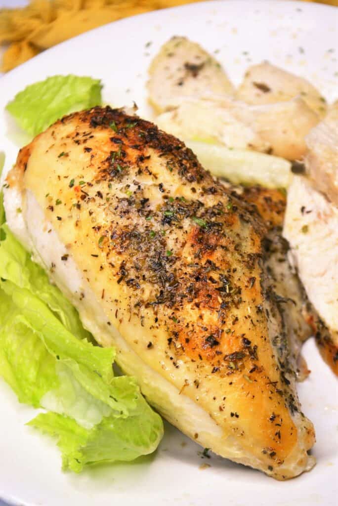 Oven Baked Bone In Chicken Breasts Jersey Girl Cooks