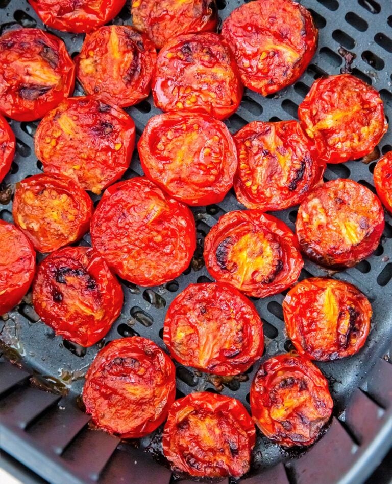 Air Fryer Roasted Tomatoes Jersey Girl Cooks