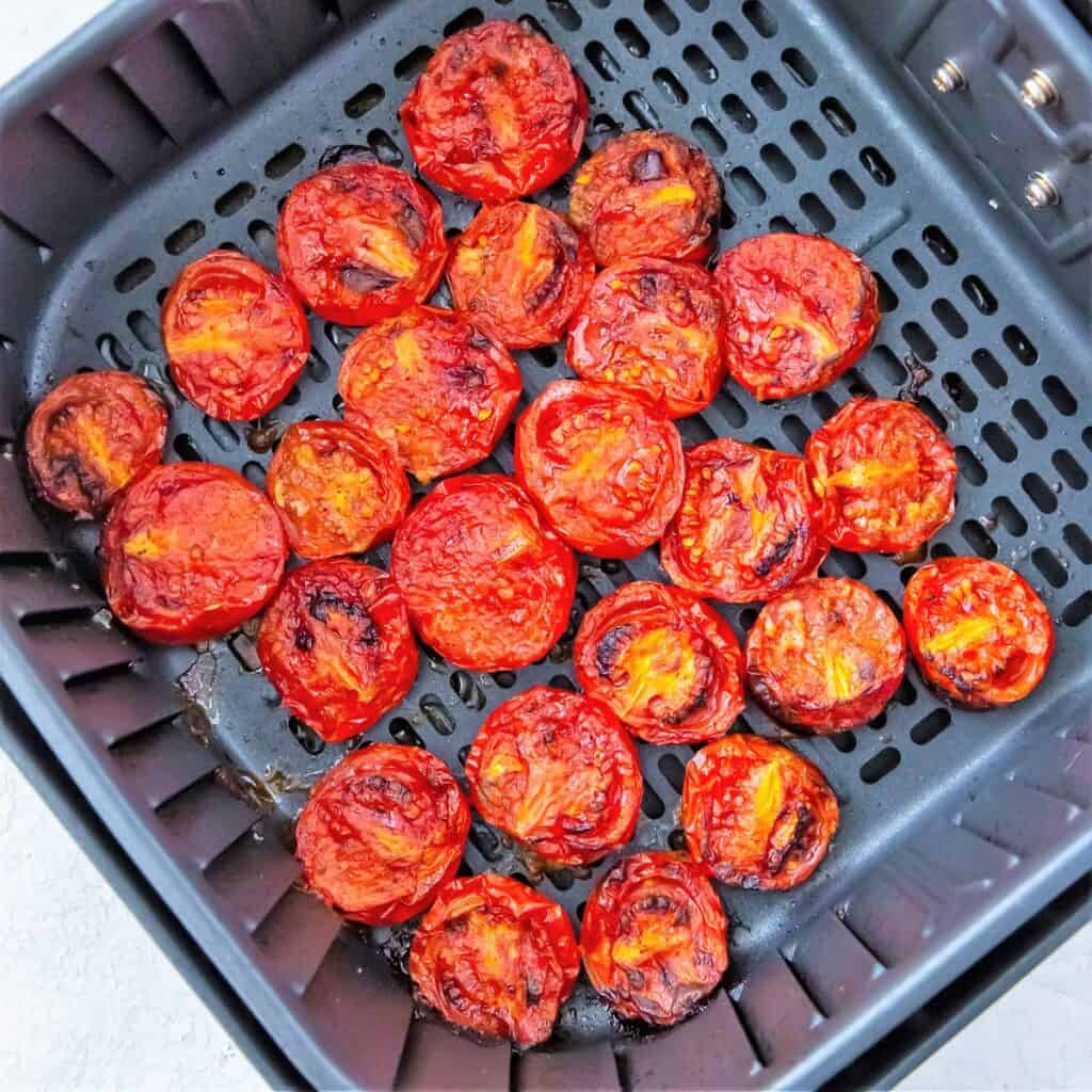 Air Fryer Roasted Tomatoes Jersey Girl Cooks