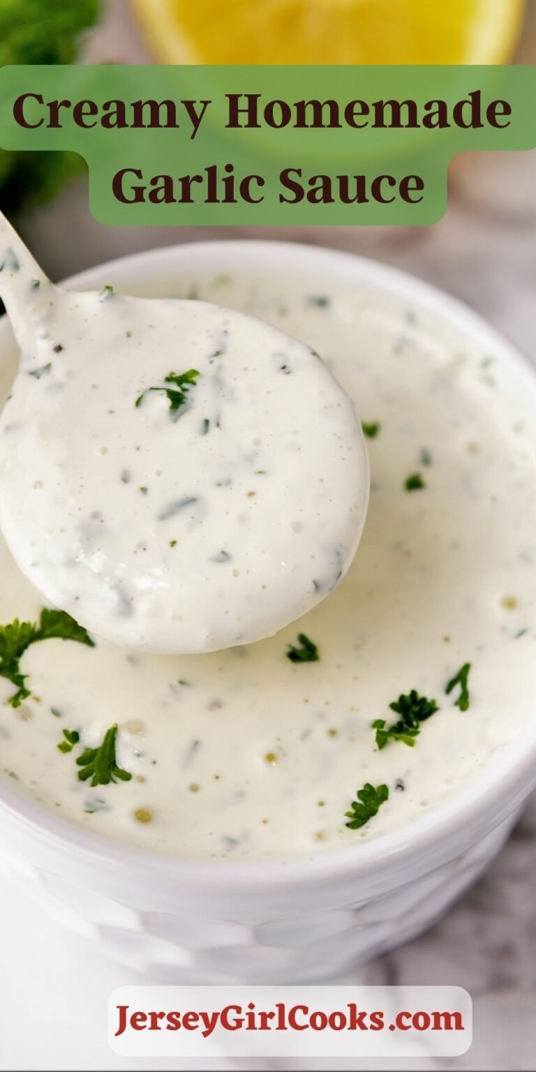 Creamy Homemade Garlic Dipping Sauce Jersey Girl Cooks
