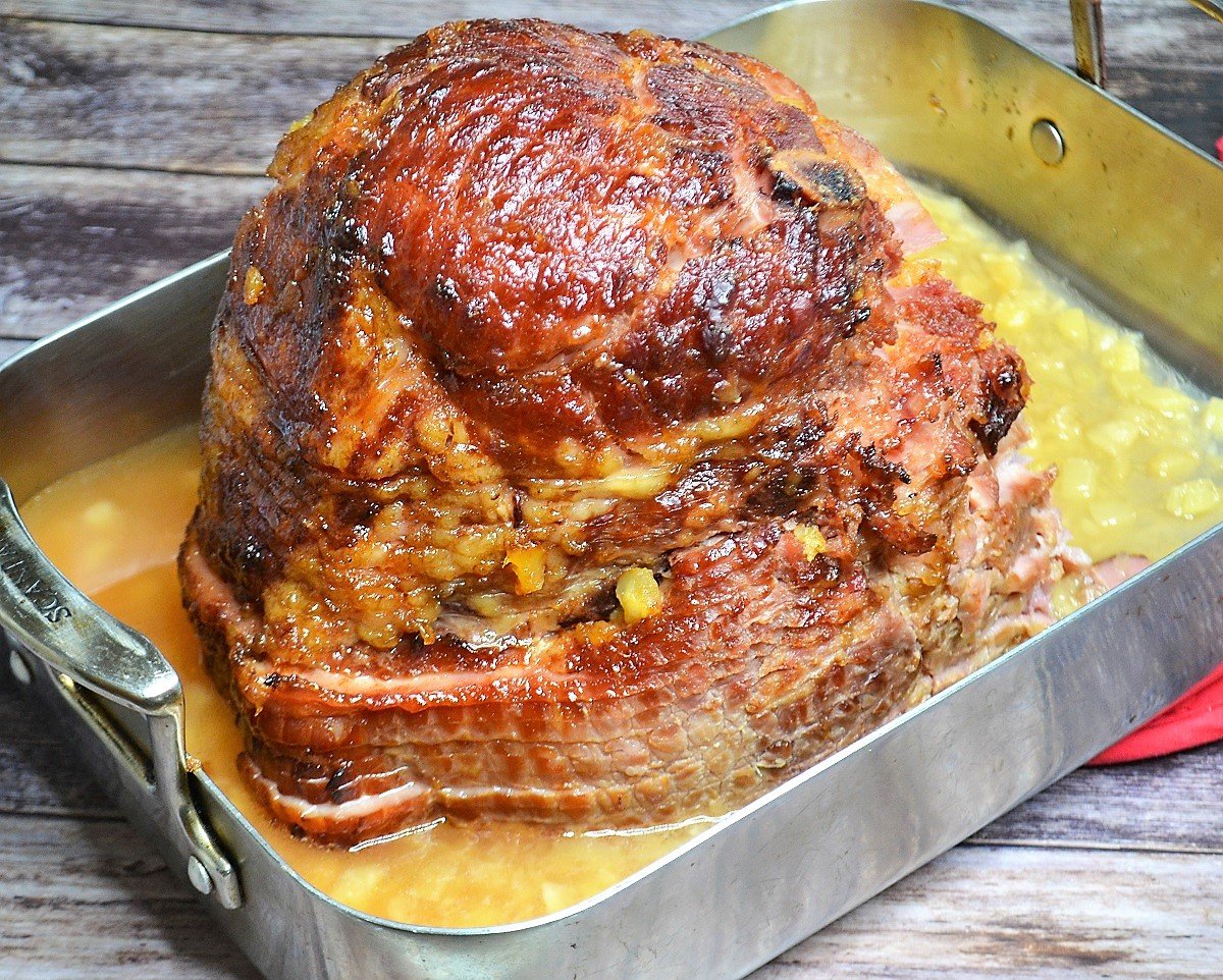 Pineapple Glazed Spiral Ham-image
