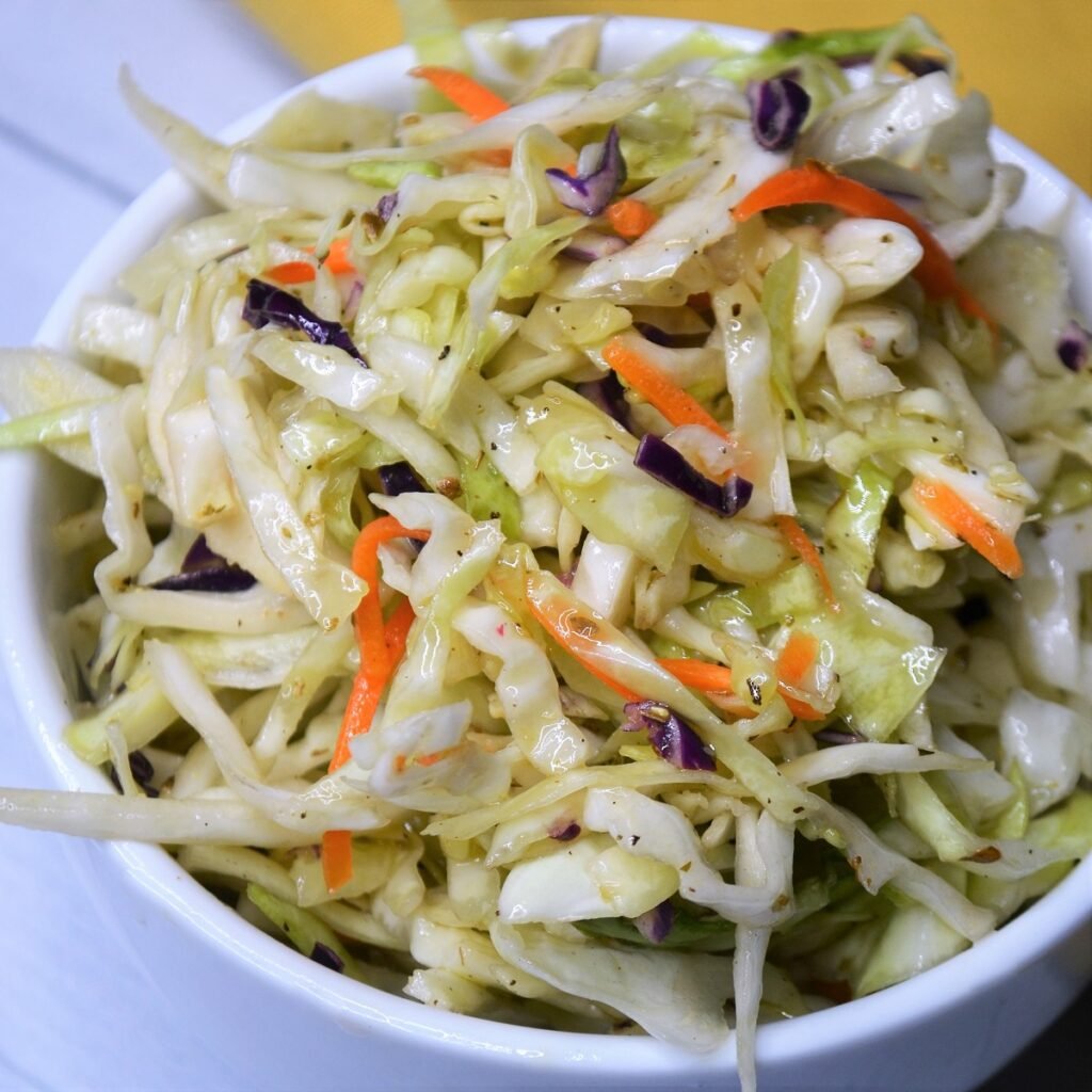 Easy Mexican Cabbage Slaw with Lime Dressing