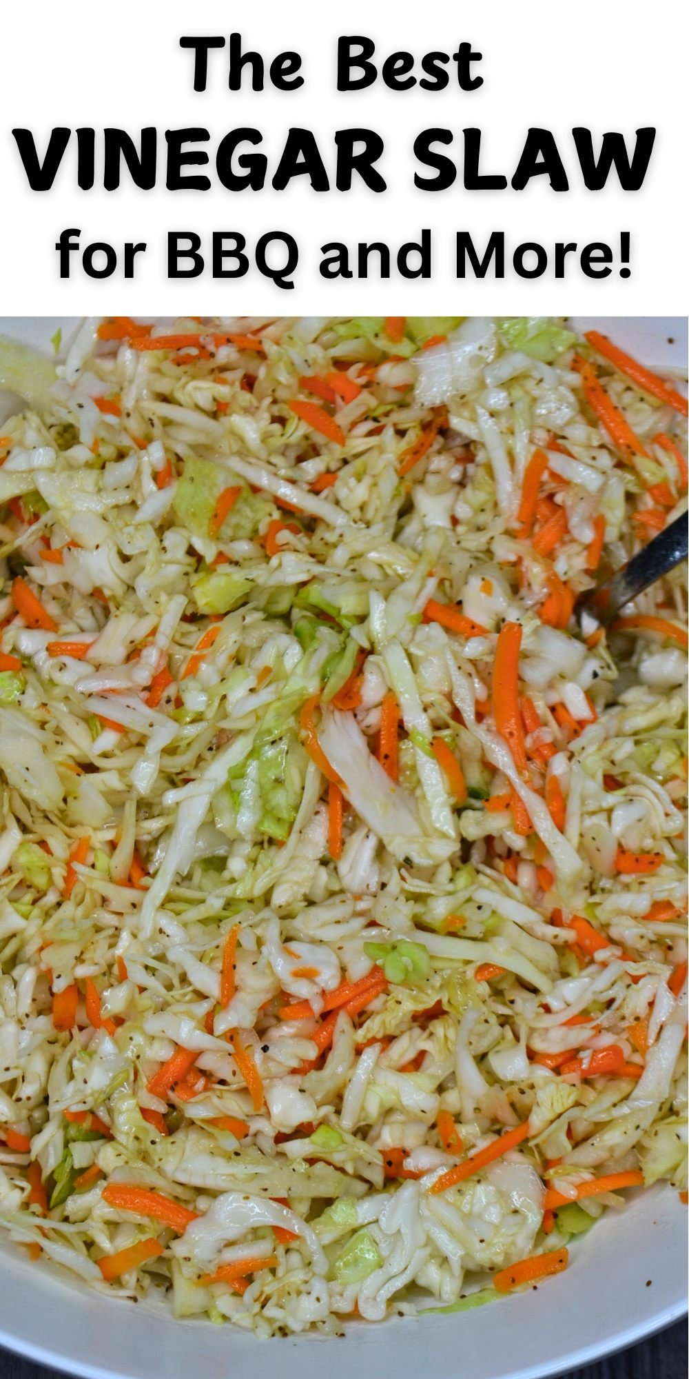 Vinegar Coleslaw Pinterest Image