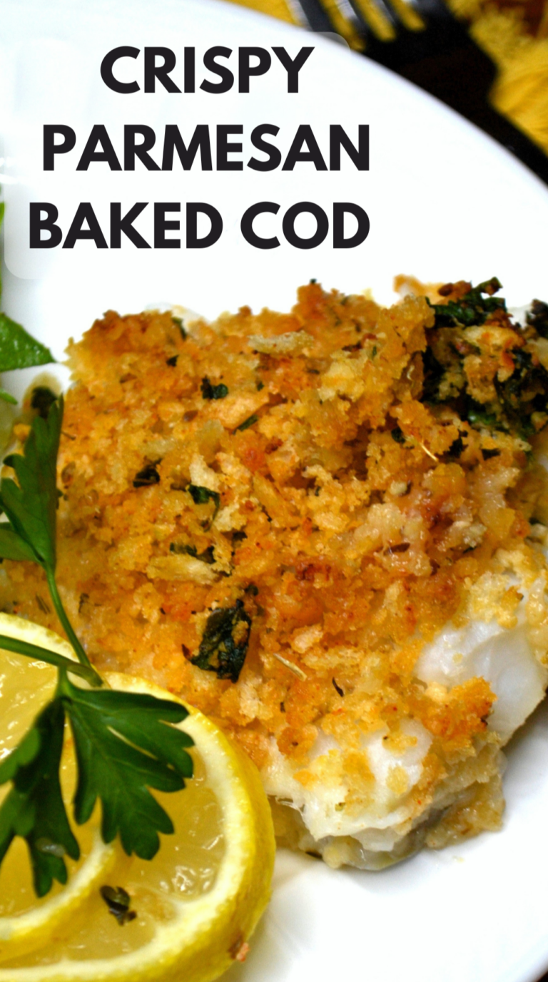Crispy Parmesan Baked Cod - Jersey Girl Cooks