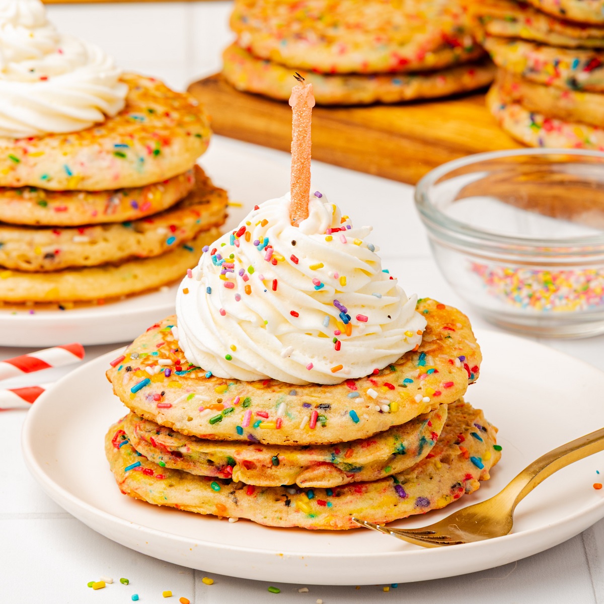 Funfetti Pancakes - Jersey Girl Cooks